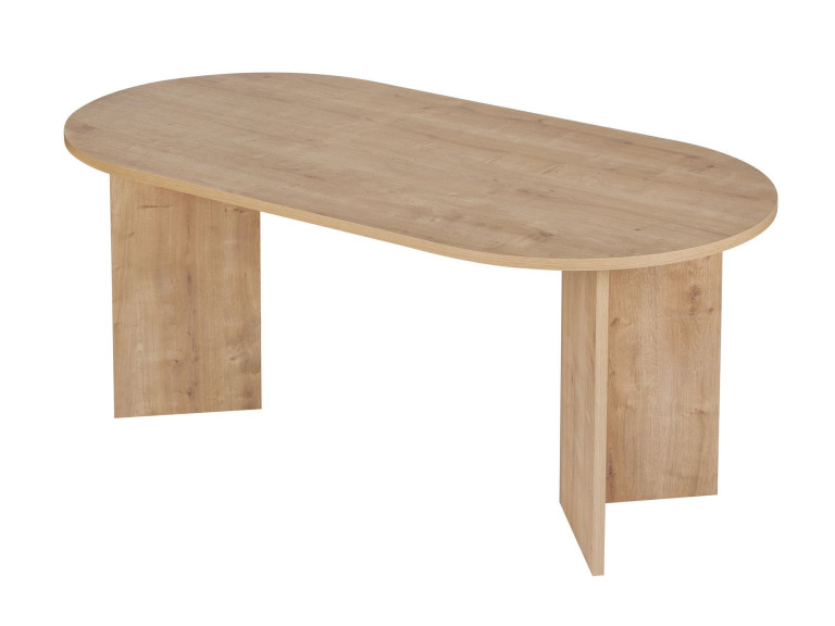 Table à manger en bois "Sablin" 180 x 90 x 75 cm - Chêne saphir