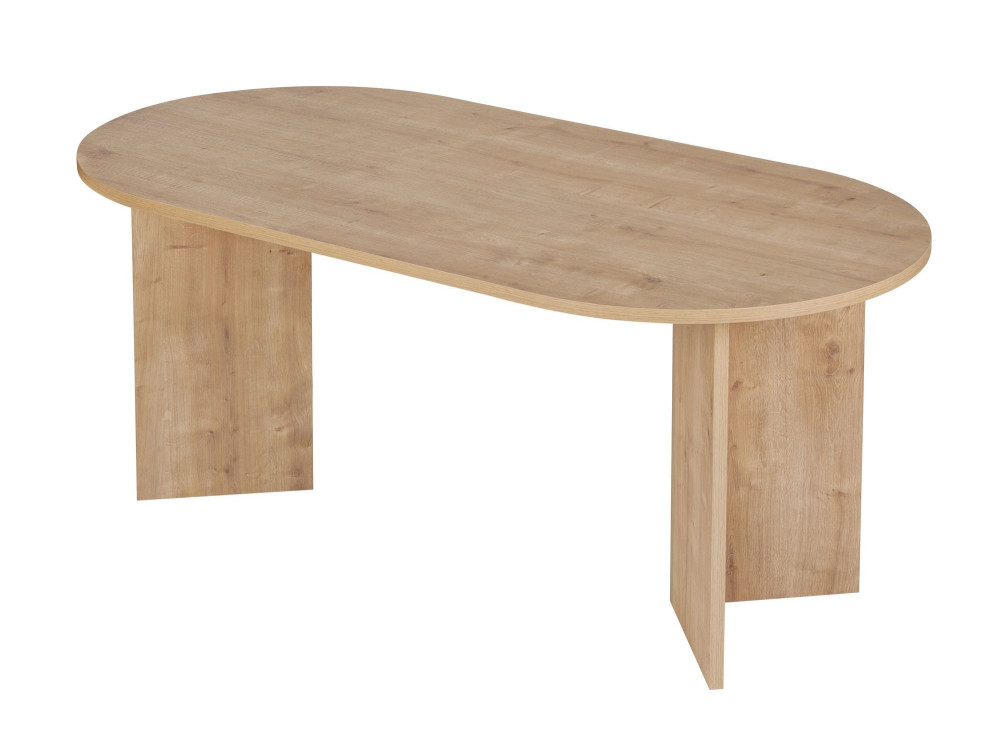 Table à manger en bois "Sablin" 180 x 90 x 75 cm - Chêne saphir