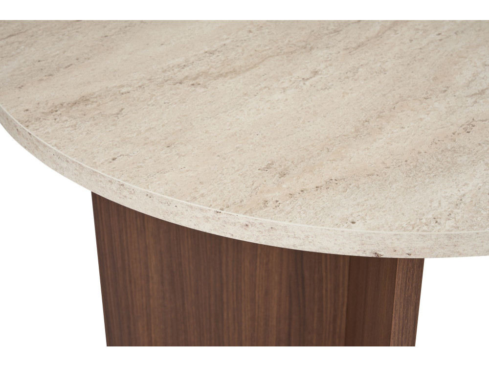 Table à manger en bois "Sablin" 180 x 90 x 75 cm - Travertin