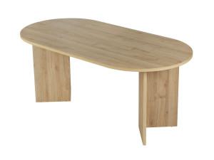 Table à manger en bois "Sablin" 180 x 90 x 75 cm - Chêne de Cadix