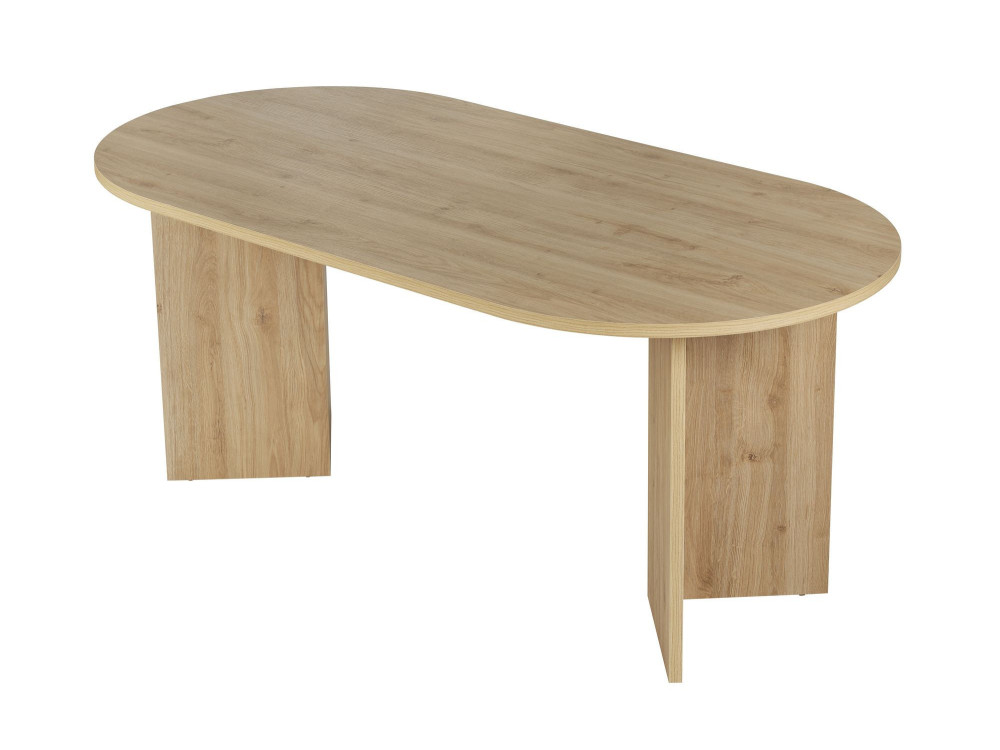 Table à manger en bois "Sablin" 180 x 90 x 75 cm - Chêne de Cadix