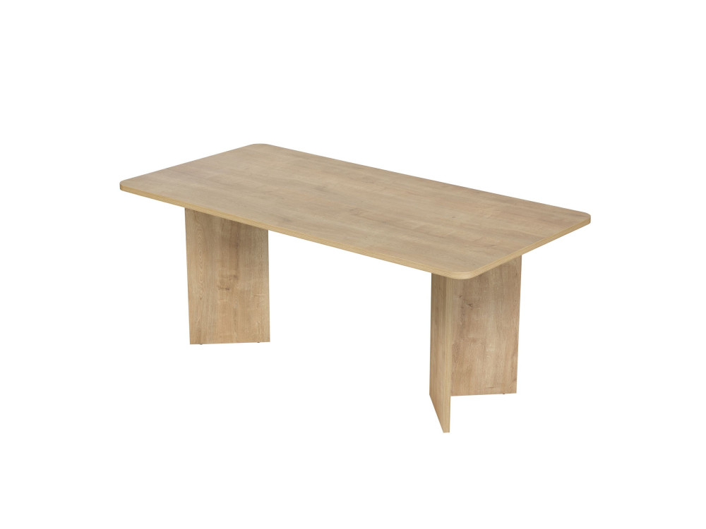 Table à manger en bois "Linza" 180 x 90 x 75 cm - Chêne à miel