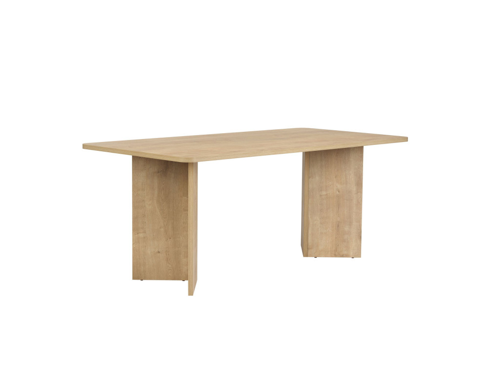 Table à manger en bois "Linza" 180 x 90 x 75 cm - Chêne à miel