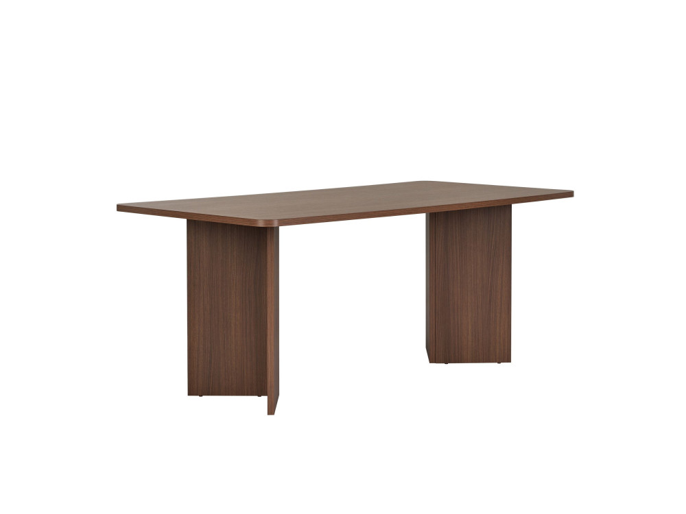 Table à manger en bois "Linza" 180 x 90 x 75 cm - Noyer