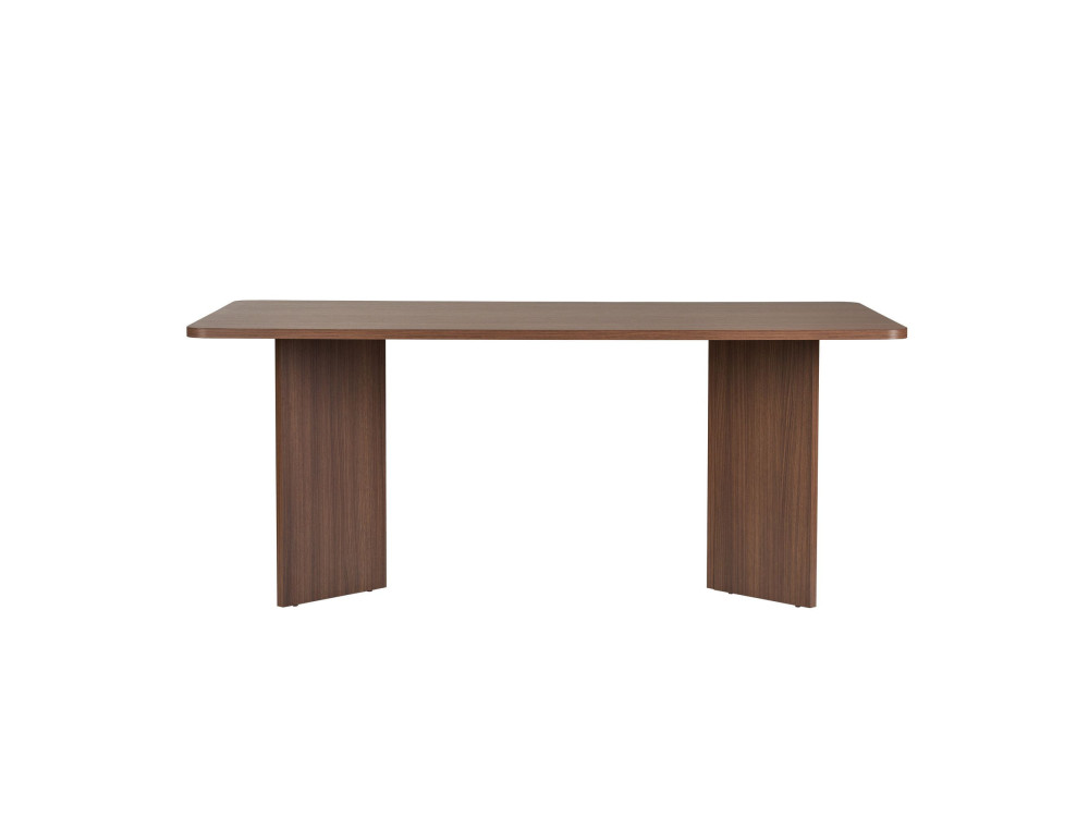 Table à manger en bois "Linza" 180 x 90 x 75 cm - Noyer
