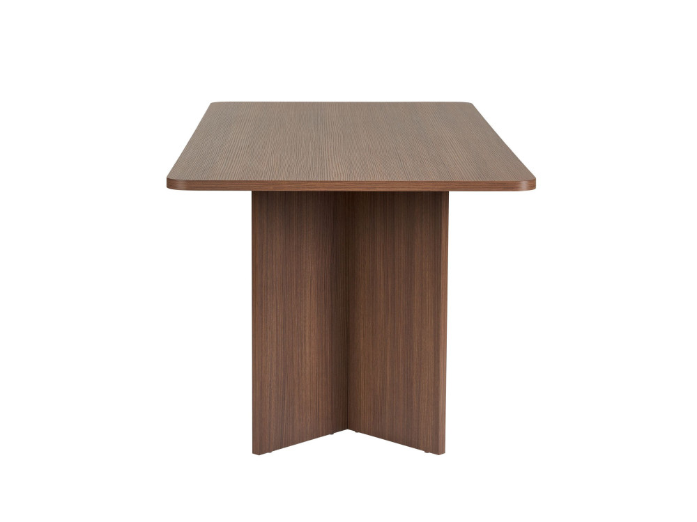 Table à manger en bois "Linza" 180 x 90 x 75 cm - Noyer