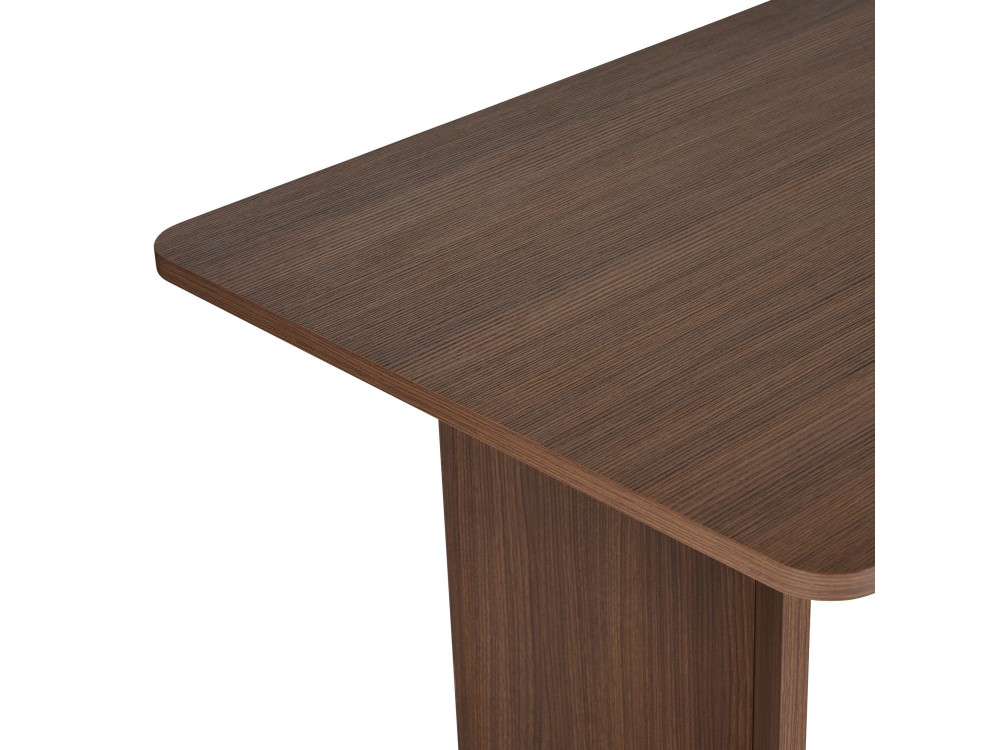 Table à manger en bois "Linza" 180 x 90 x 75 cm - Noyer