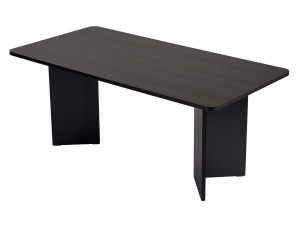Table à manger en bois "Linza" 180 x 90 x 75 cm - Bois Noir