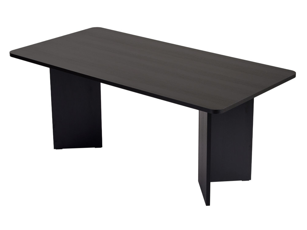 Table à manger en bois "Linza" 180 x 90 x 75 cm - Bois Noir