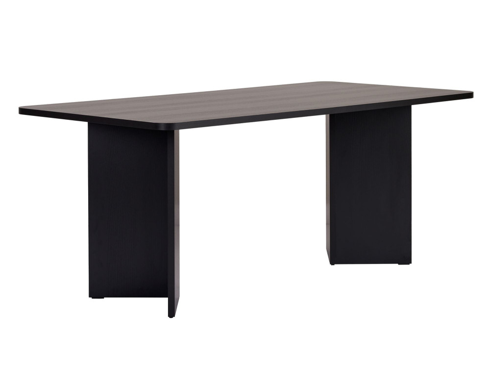 Table à manger en bois "Linza" 180 x 90 x 75 cm - Bois Noir