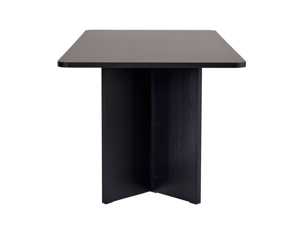 Table à manger en bois "Linza" 180 x 90 x 75 cm - Bois Noir