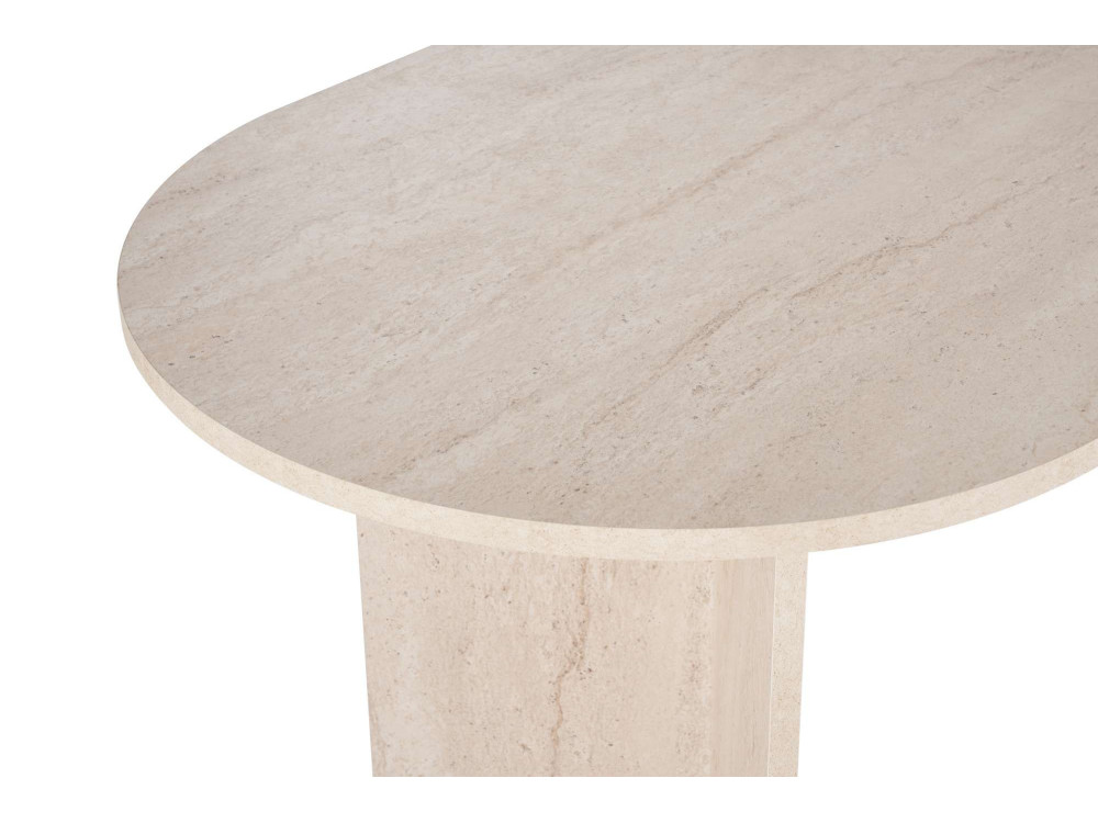 Table à manger en bois "Sabella" 200 x 90 x 75 cm - Travertin