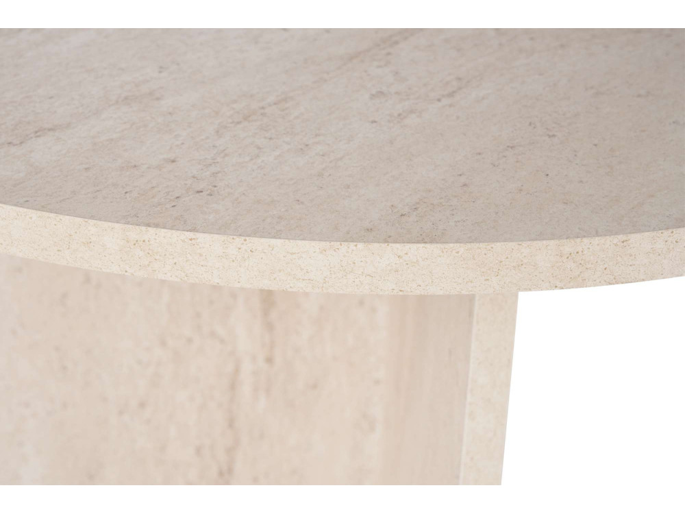 Table à manger en bois "Sabella" 200 x 90 x 75 cm - Travertin