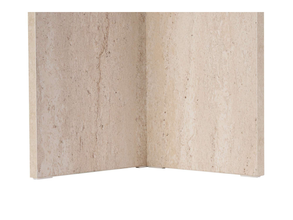 Table à manger en bois "Sabella" 200 x 90 x 75 cm - Travertin