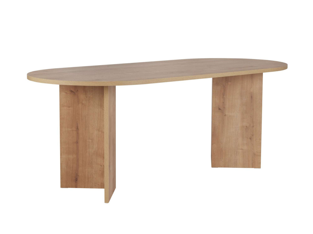 Table à manger en bois "Sabella" 200 x 90 x 75 cm - Chêne saphir
