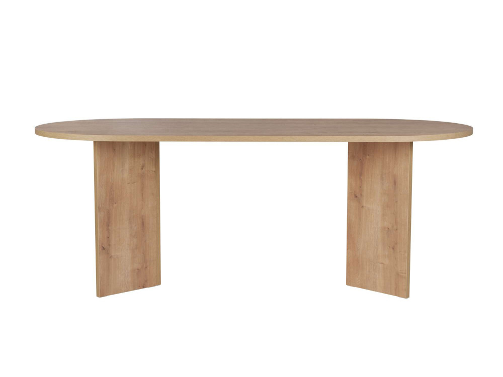 Table à manger en bois "Sabella" 200 x 90 x 75 cm - Chêne saphir