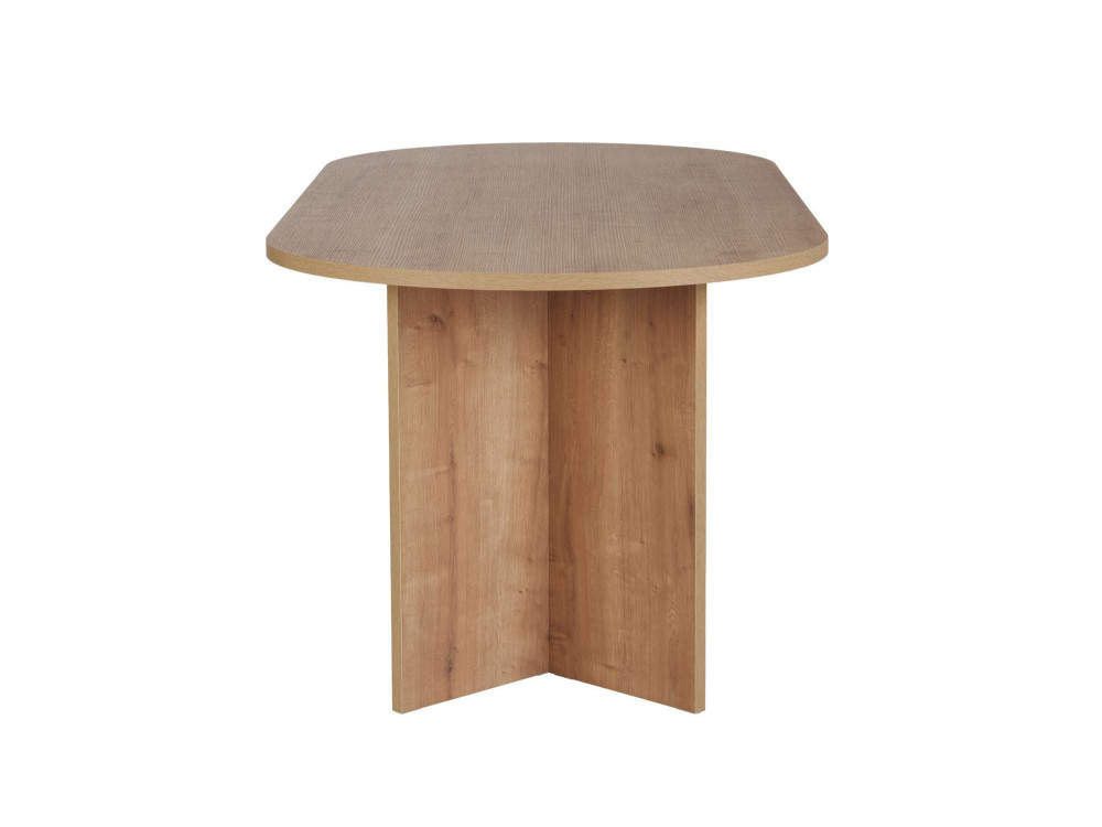 Table à manger en bois "Sabella" 200 x 90 x 75 cm - Chêne saphir