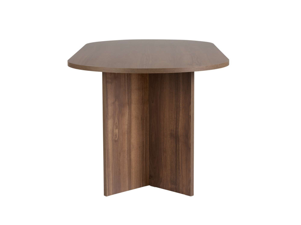 Table à manger en bois "Sabella" 200 x 90 x 75 cm - Noyer