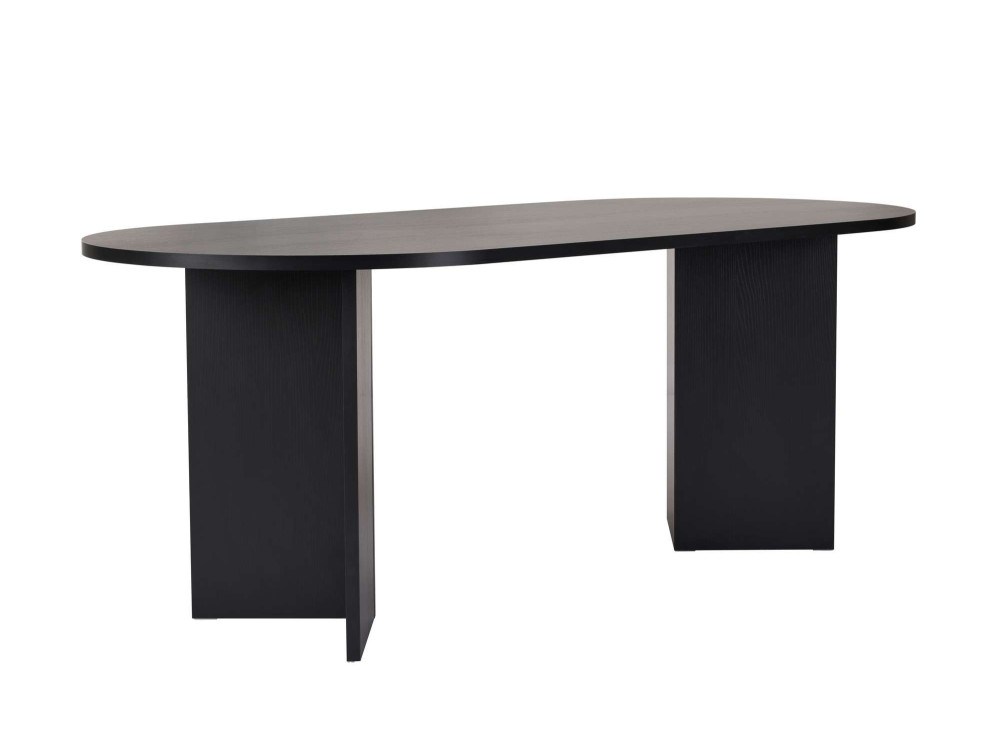 Table à manger en bois "Sabella" 200 x 90 x 75 cm - Bois Noir