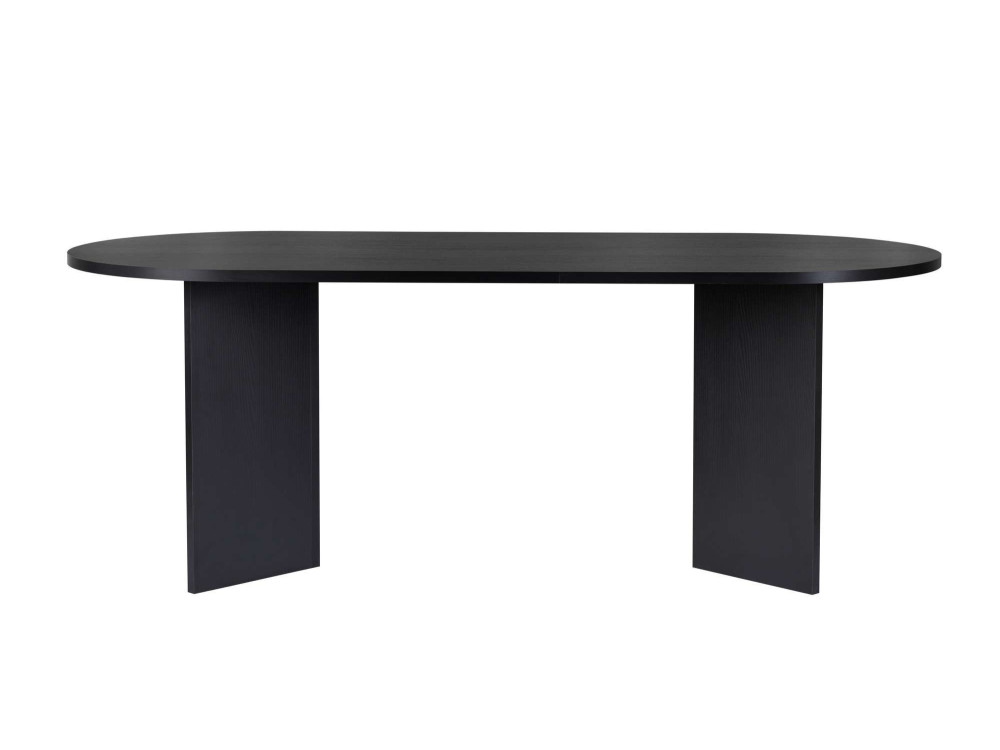 Table à manger en bois "Sabella" 200 x 90 x 75 cm - Bois Noir