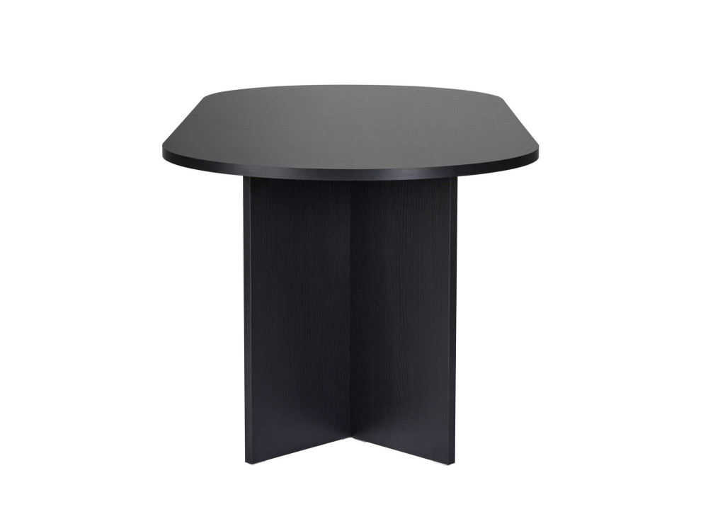 Table à manger en bois "Sabella" 200 x 90 x 75 cm - Bois Noir