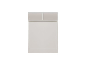 Table de repas pliable en bois "Bracked" - 70 x 15 x 96 cm - Blanc