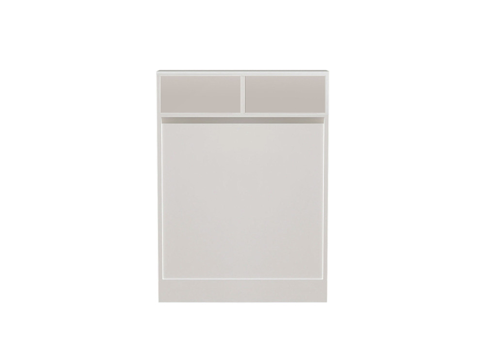 Table de repas pliable en bois "Bracked" - 70 x 15 x 96 cm - Blanc