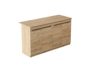 Table de cuisine en bois "Lark" - 160 x 60 x 90 cm - Marron
