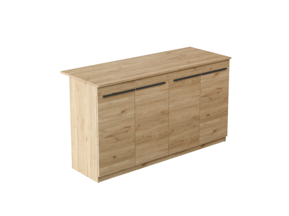 Table de cuisine en bois "Lark" - 160 x 60 x 90 cm - Marron