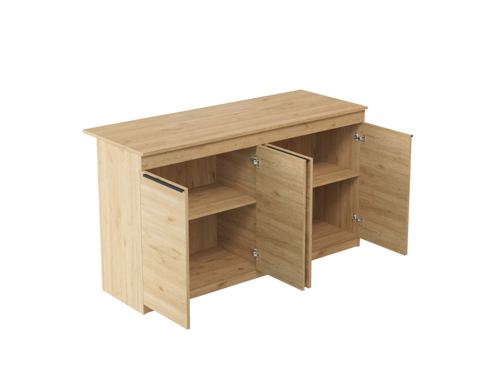 Table de cuisine en bois "Lark" - 160 x 60 x 90 cm - Marron