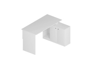 Bureau en bois "Basak" - 130 x 60 x 74 cm - Blanc
