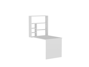 Bureau en bois "Sedir" - 90 x 59 x 154 cm - Blanc