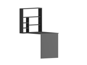Bureau en bois "Sedir" - 90 x 59 x 154 cm - Anthracite
