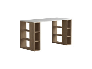 Bureau en bois "Colmar" - 140 x 75 x 60 cm - Blanc