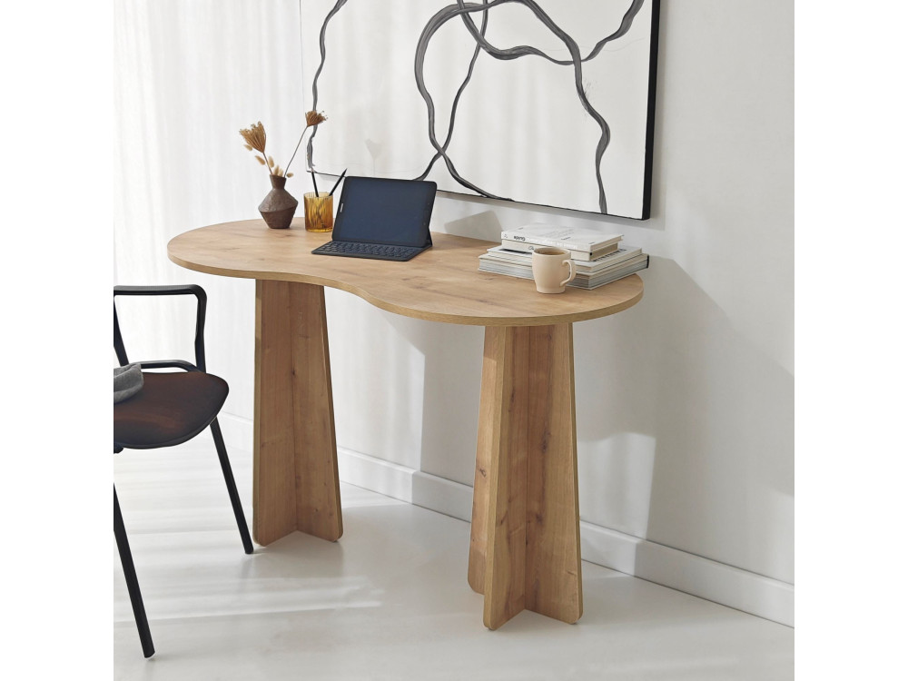 bureau en bois "infini" 120 x 60 x 75 cm - Chêne saphir