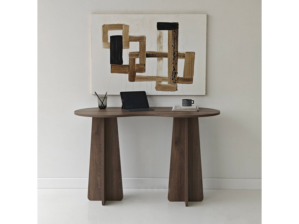 bureau en bois "infini" 120 x 60 x 75 cm - Noyer