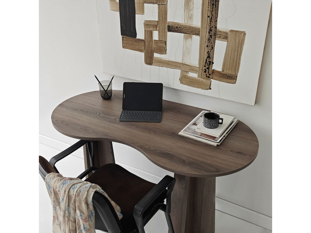 bureau en bois "infini" 120 x 60 x 75 cm - Noyer