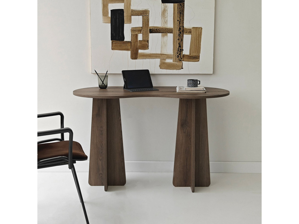 bureau en bois "infini" 120 x 60 x 75 cm - Noyer