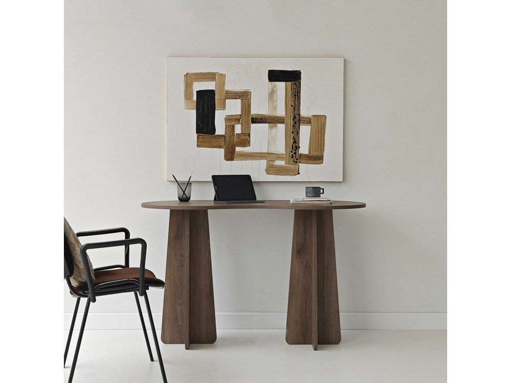 bureau en bois "infini" 120 x 60 x 75 cm - Noyer