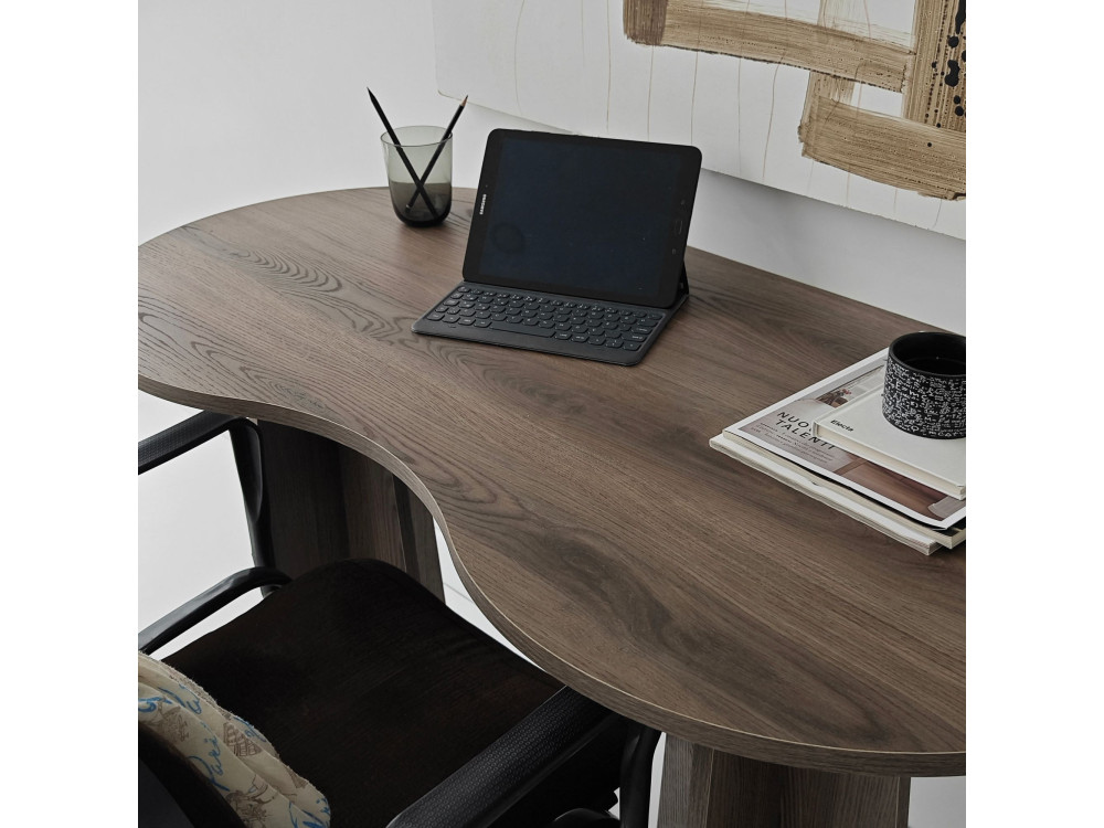 bureau en bois "infini" 120 x 60 x 75 cm - Noyer