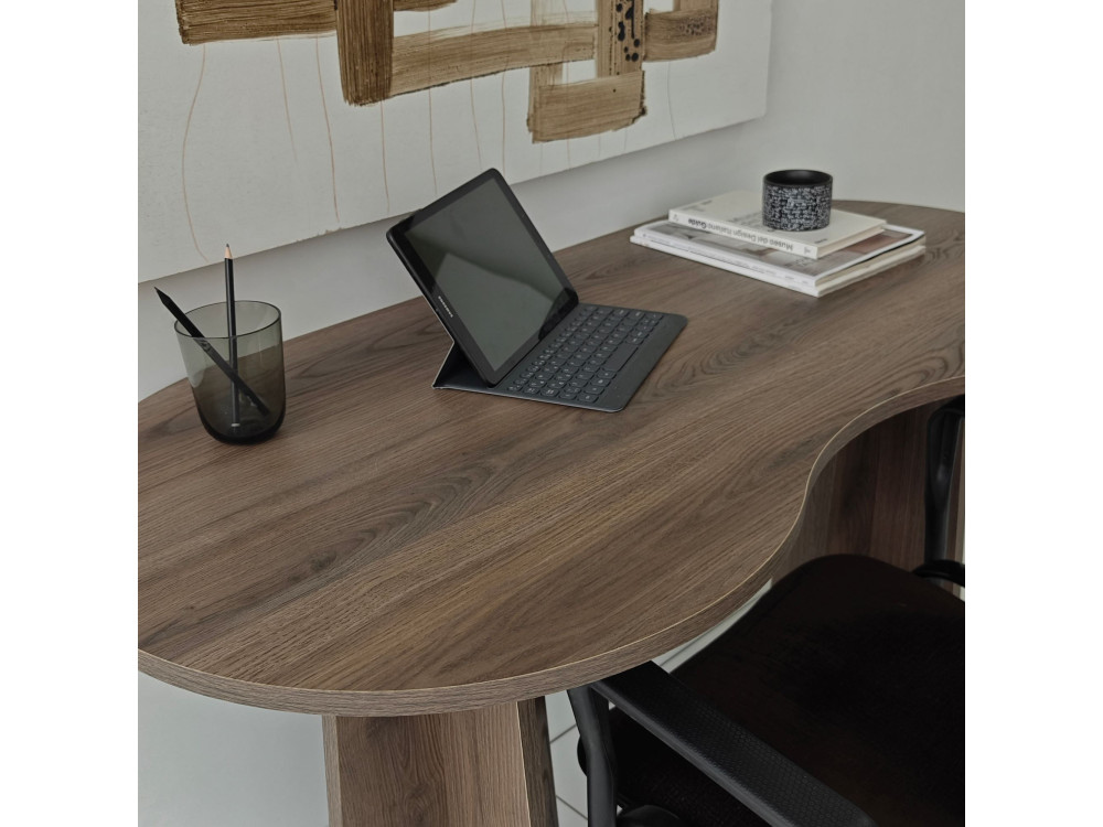 bureau en bois "infini" 120 x 60 x 75 cm - Noyer