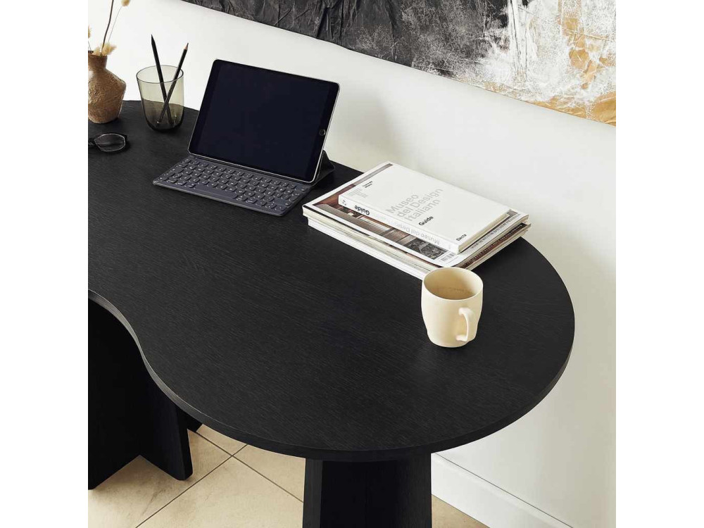 bureau en bois "infini" 120 x 60 x 75 cm - Noir