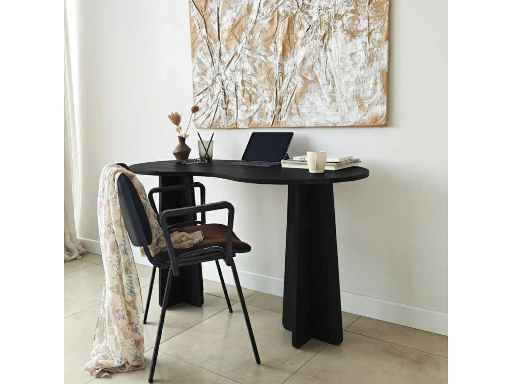 bureau en bois "infini" 120 x 60 x 75 cm - Noir