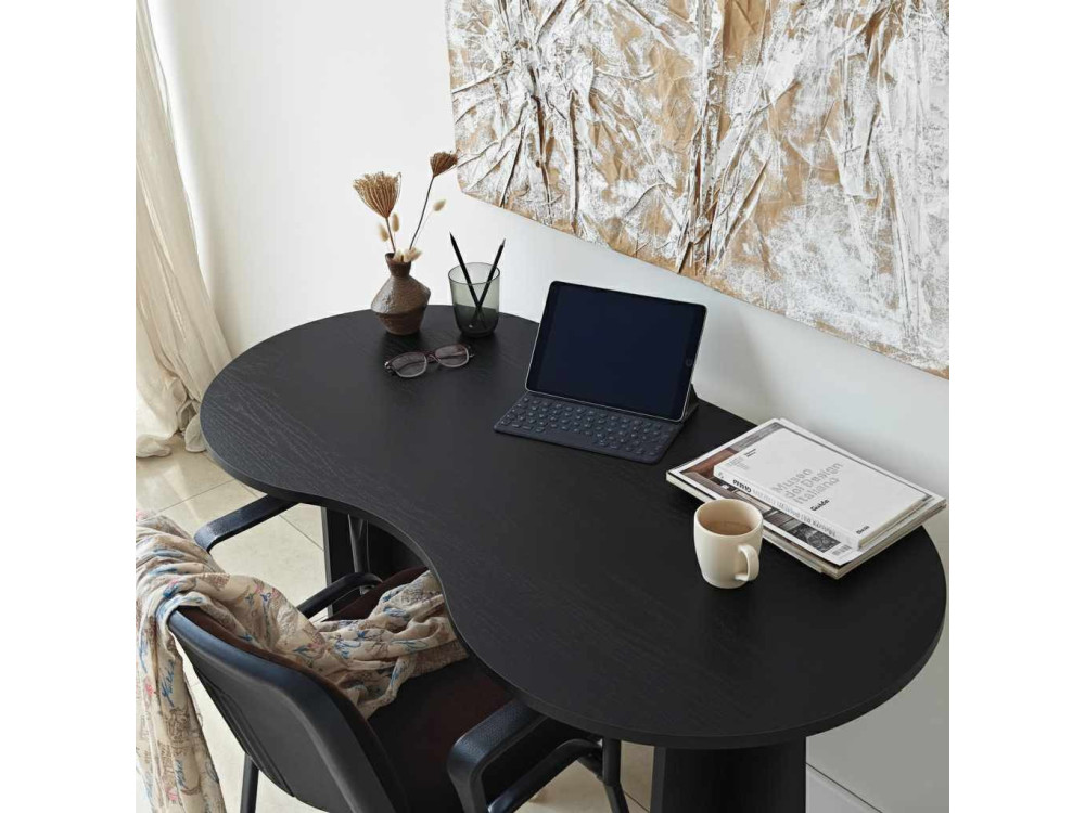 bureau en bois "infini" 120 x 60 x 75 cm - Noir