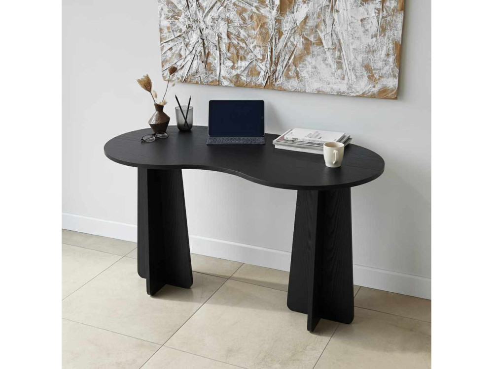 bureau en bois "infini" 120 x 60 x 75 cm - Noir