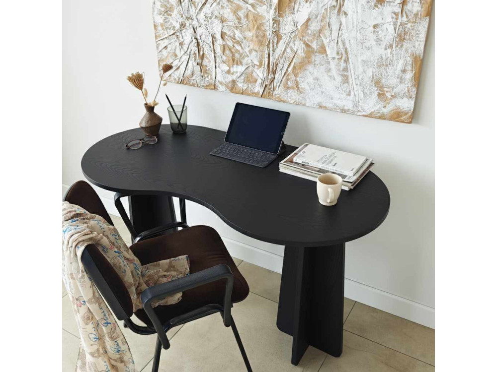 bureau en bois "infini" 120 x 60 x 75 cm - Noir