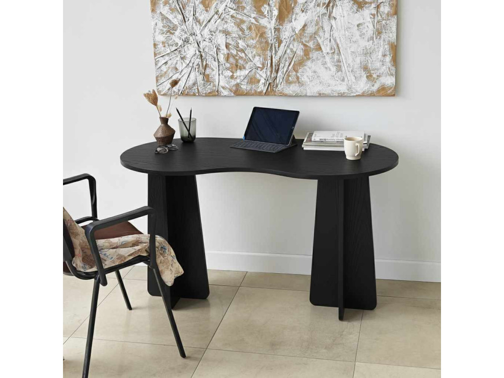 bureau en bois "infini" 120 x 60 x 75 cm - Noir