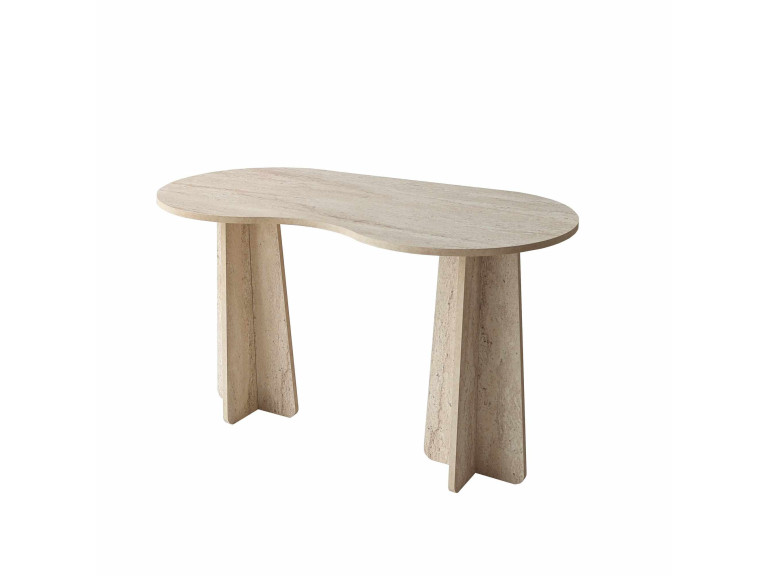 bureau en bois "infini" 120 x 60 x 75 cm - Travertin
