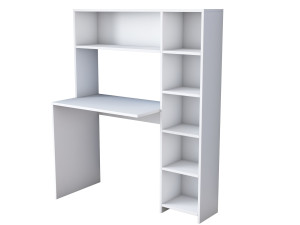 bureau en bois "Haham" 113 x 40 x 142 cm - Blanc