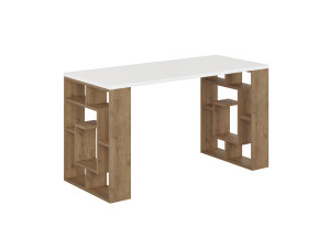 bureau en bois "Maze" 140 x 60 x 75 cm - Blanc